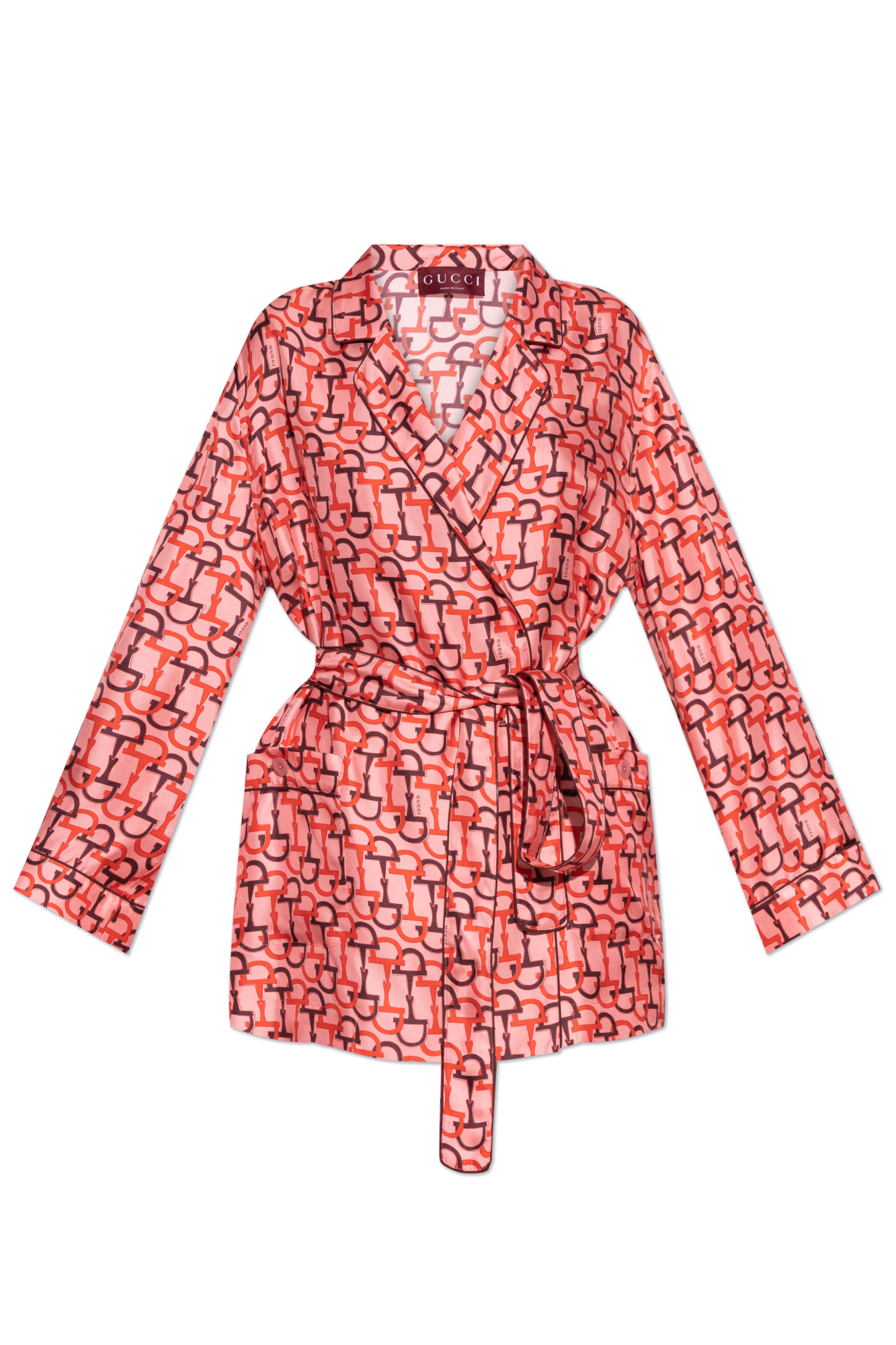 ジャケット GUCCI SS25 Belt shirt (832900Z7AP0 5057) Gucci Shirt with belt | Women's Clothing | Vitkac